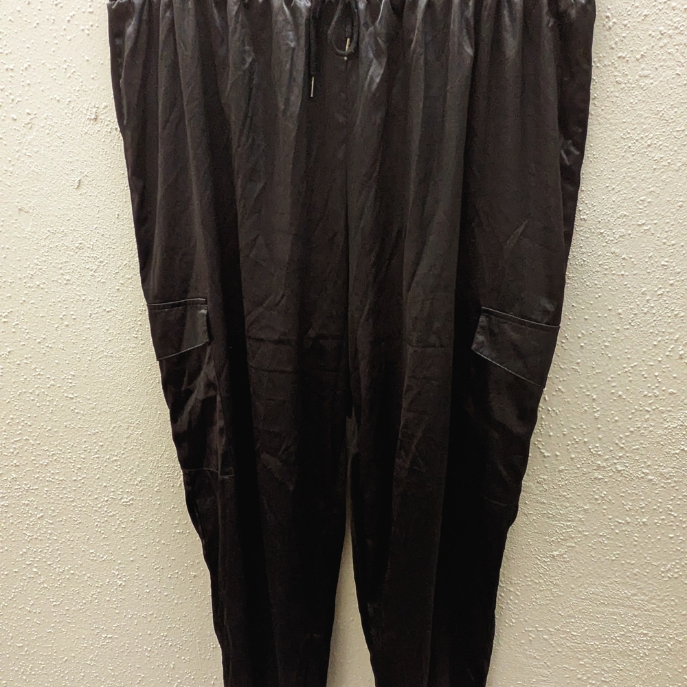 Women's Plus Satin Joggers
